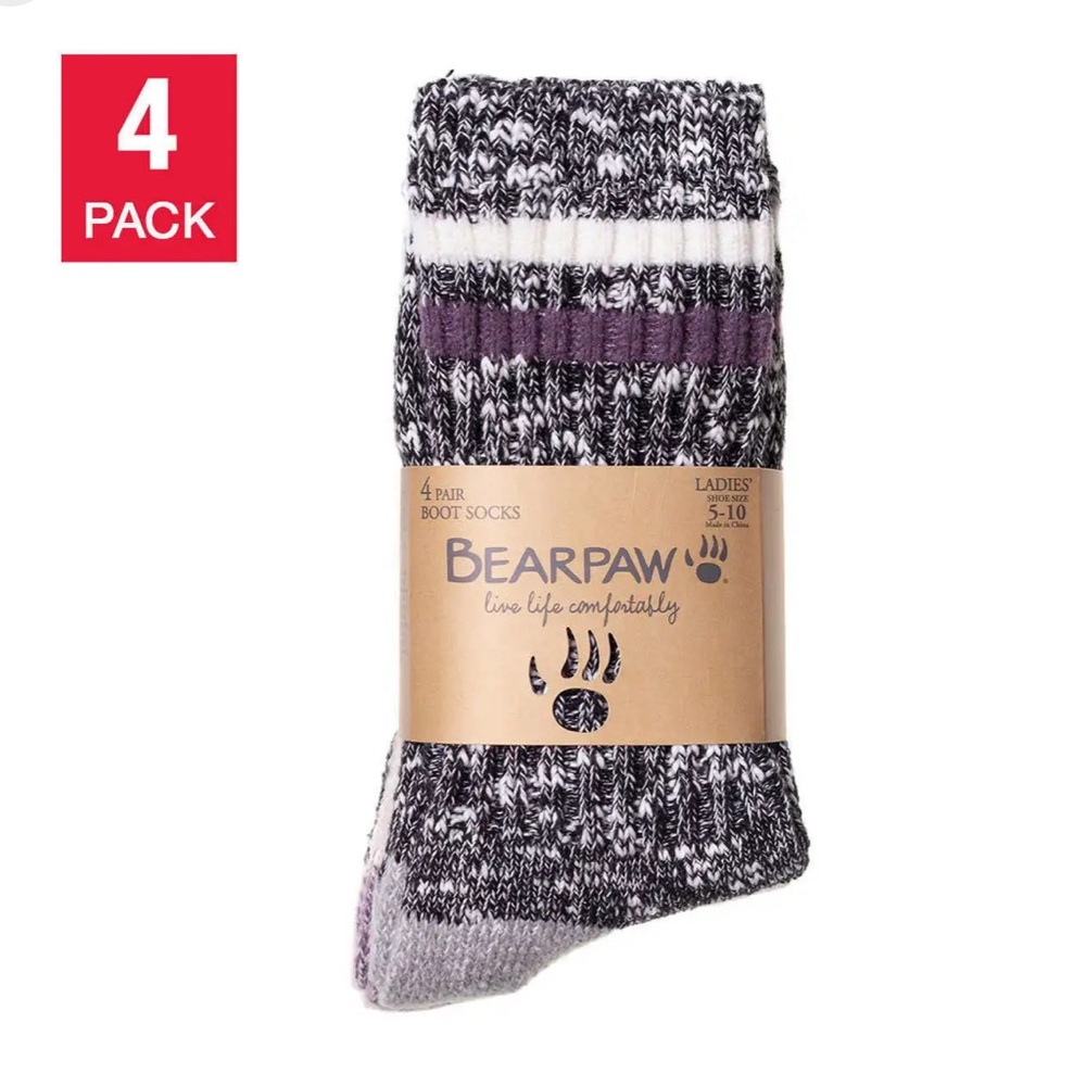 Bearpaw Boot Socks - 4 Pack